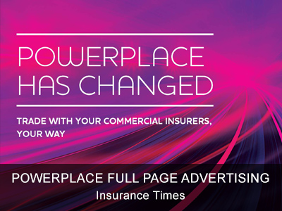 Full page advertising - Powerplace - Insurance Times