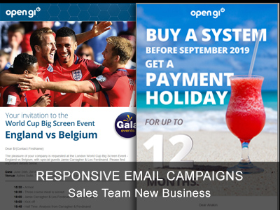 Responsive Email Campaigns - Open GI Sales & Events