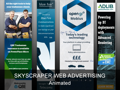 Skyscraper Web Ads - Animated