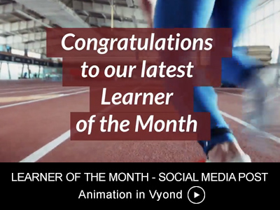 Learner of the Month - Social media