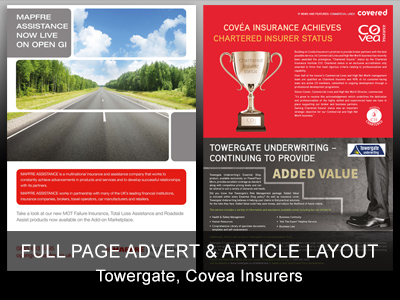 Full Page Advertising - Mapfre & Axa