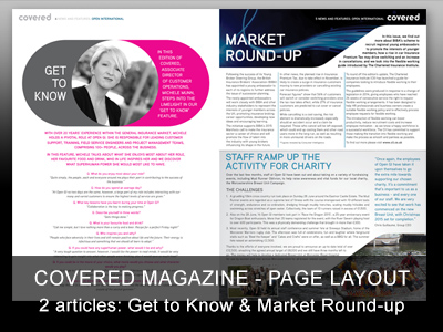 Covered Magazine - Page Layout