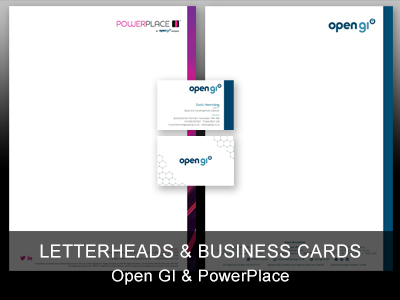 Letterheads & Business cards - Open GI, Powerplace